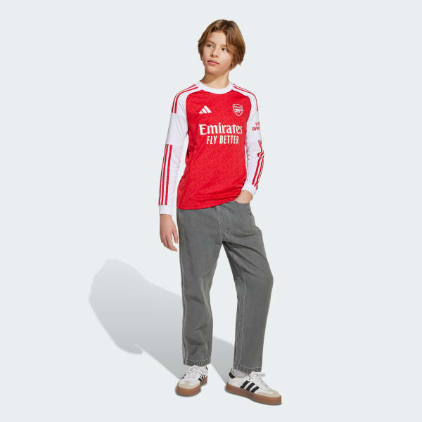 Red Arsenal 25/26 Long Sleeve Home Jersey Kids