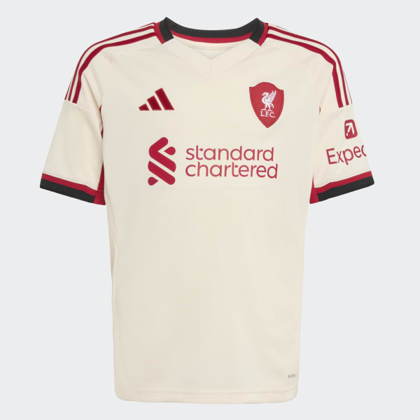adidas Liverpool FC 25/26 Away Jersey Kids - White | Free Shipping