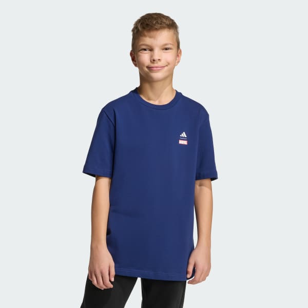 Blue ADIDAS MARVEL SPIDER-MAN GRAPHICS TEE