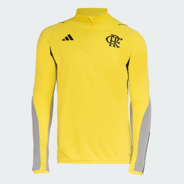 Amarelo Moletom Treino Atleta Flamengo