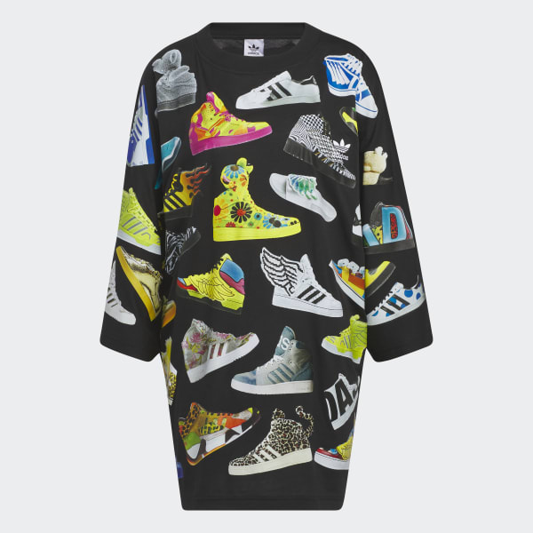 Svart Jeremy Scott Archive Tee Dress