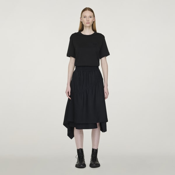 adidas Y-3 Rayon Twill Skirt - Black | Free Shipping with adiClub