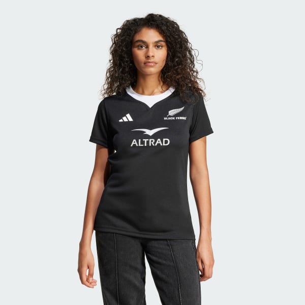 Black Black Ferns Rugby AEROREADY Short Sleeve Jersey
