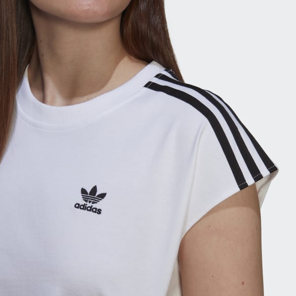 Branco Adicolor Classics Waist Cinch T-Shirt TX743
