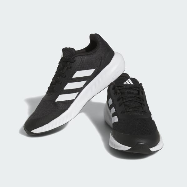 adidas Falcon 3 Sport Lace Shoes - Black, Kids' Lifestyle