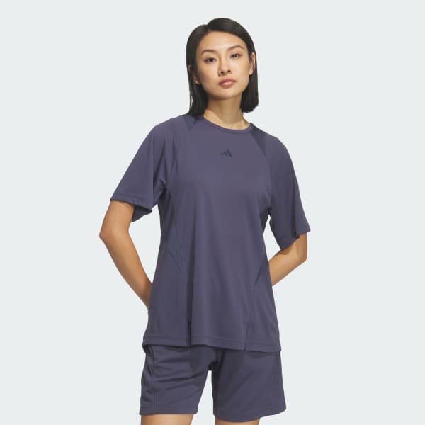 ブルー トレーニング エッセンシャルズ プラス ルーズフィット クールセンサー ミッド レギュラー レングス半袖Tシャツ