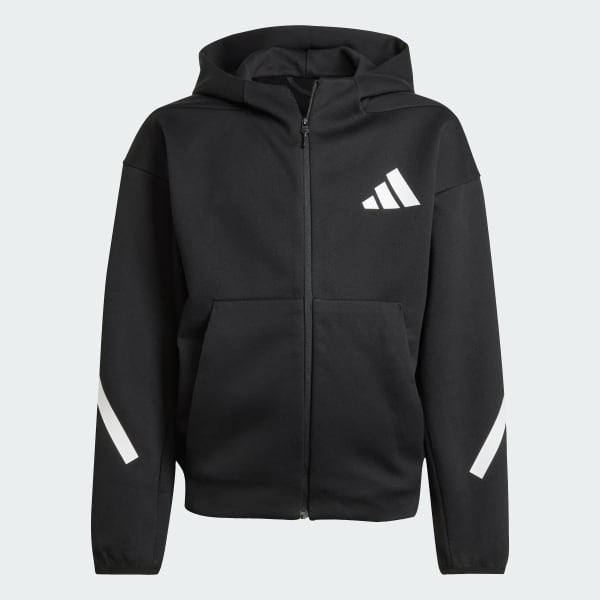 adidas Z.N.E. Full-Zip Hooded Track Jacket - Black | adidas UK