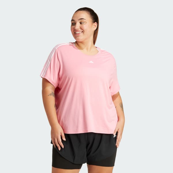 Rose T-shirt d'entraînement à 3 bandes AEROREADY Essentials (Grandes tailles)