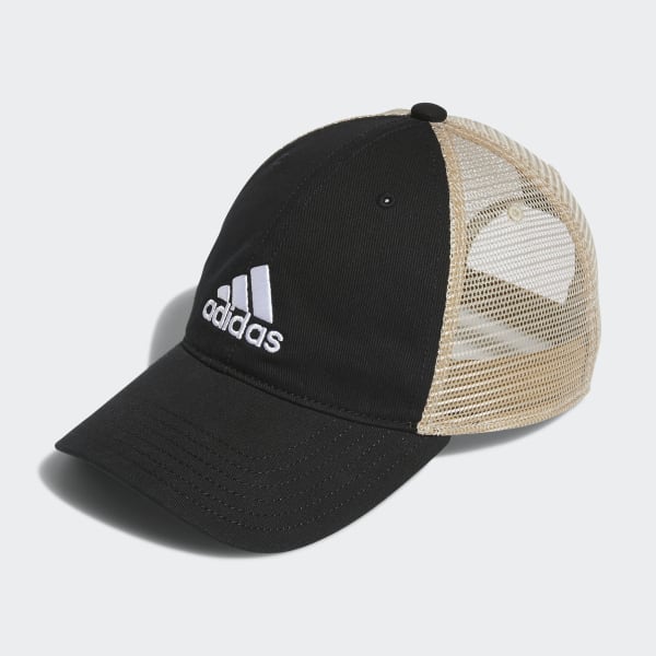 Black Relaxed Mesh Snapback Hat