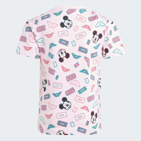 Rosado adidas x Disney Mickey Mouse Tee and Shorts Set
