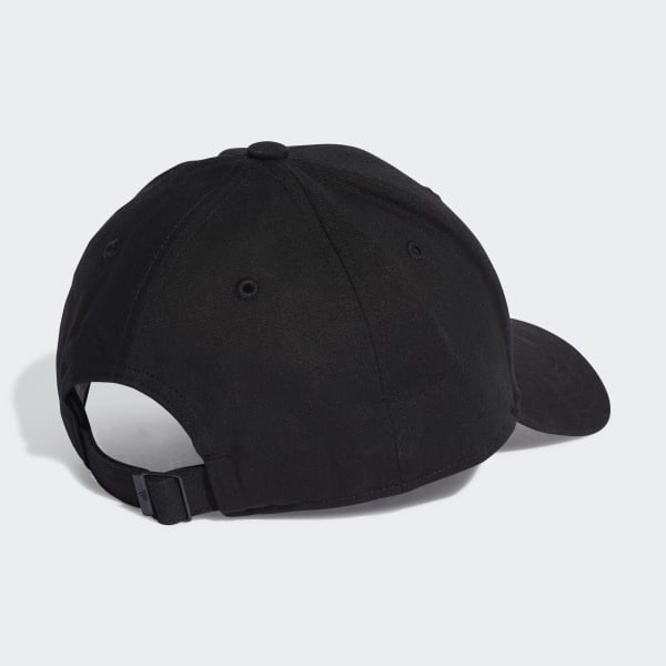 Black Cotton Twill Baseball Cap