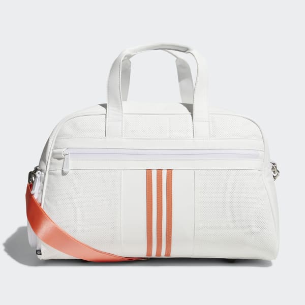 White 3-Stripes Boston Bag