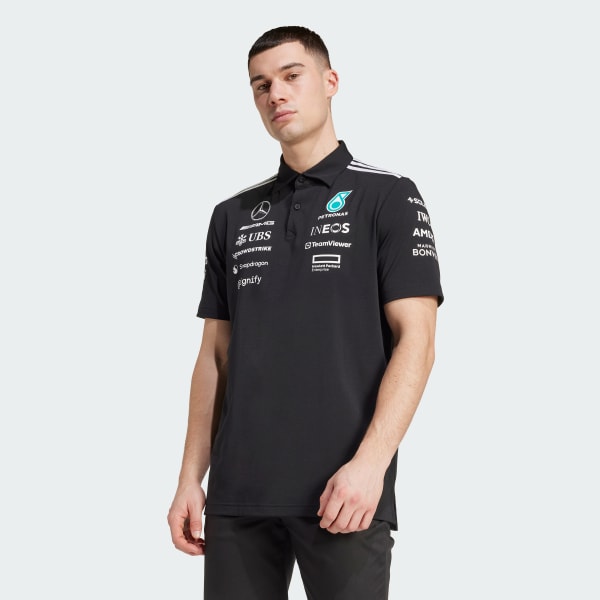Czerń KOSZULKA MERCEDES - AMG PETRONAS FORMULA ONE TEAM POLO