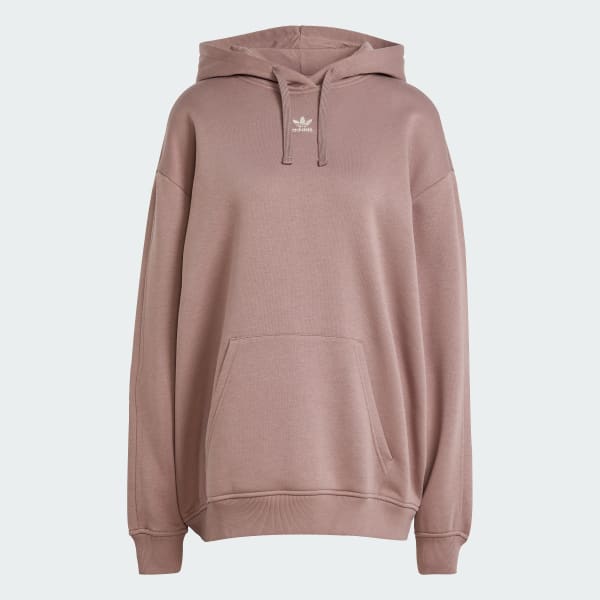 adidas Essentials Oversized Fleece Hoodie - Brown | Free adidas Essentials Oversized Fleece Hoodie - Brown | Free
