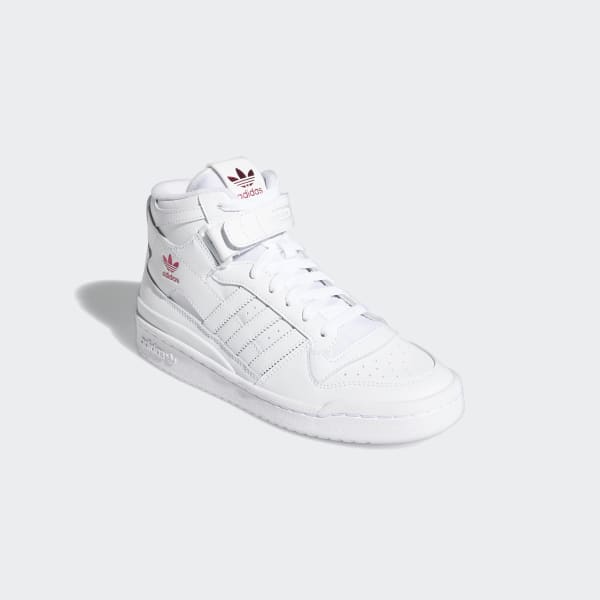 White mid top adidas sale