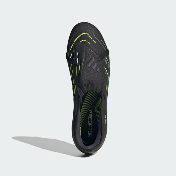 Black Predator Pro Fold-Over Tongue Firm Ground Boots