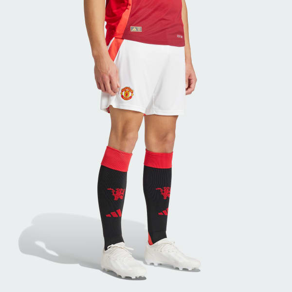 Branco Calções Principais 24/25 do Manchester United