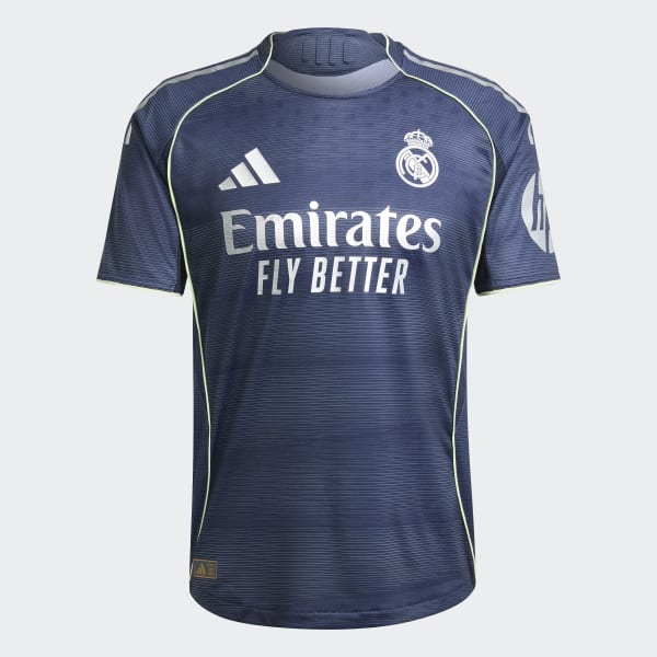 adidas Real Madrid 25/26 Away Authentic Jersey - Blue | Free