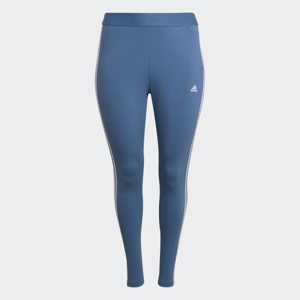 Bleu Legging Essentials 3-Stripes (Grandes tailles) JDW82