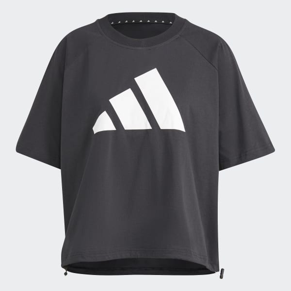 สีดำ เสื้อยืด adidas Sportwear Adjustable Badge of Sport 22549
