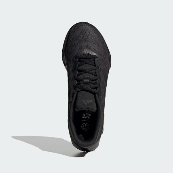 Adidas black leather shoes hot sale womens