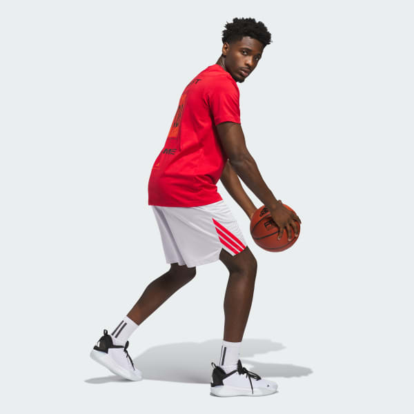 Grey Legends 3-Stripes Basketball Shorts