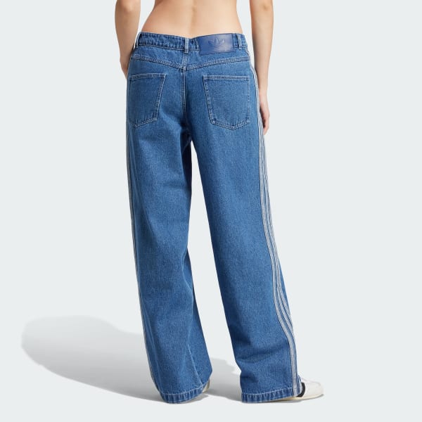 Blue Adicolor Denim 3-Stripes Track Pants