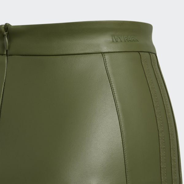 Green Faux Leather Skirt