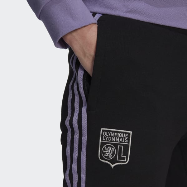 Sort Olympique Lyonnais joggingbukser
