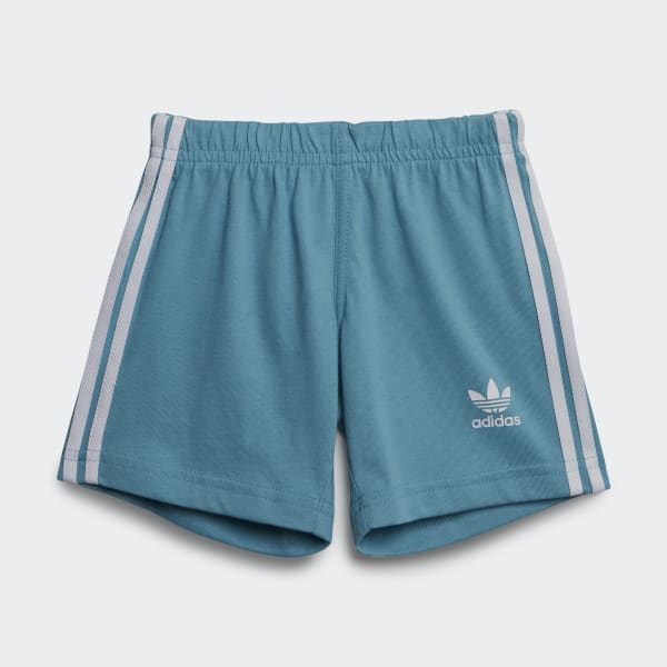 Niebieski Trefoil Shorts Tee Set