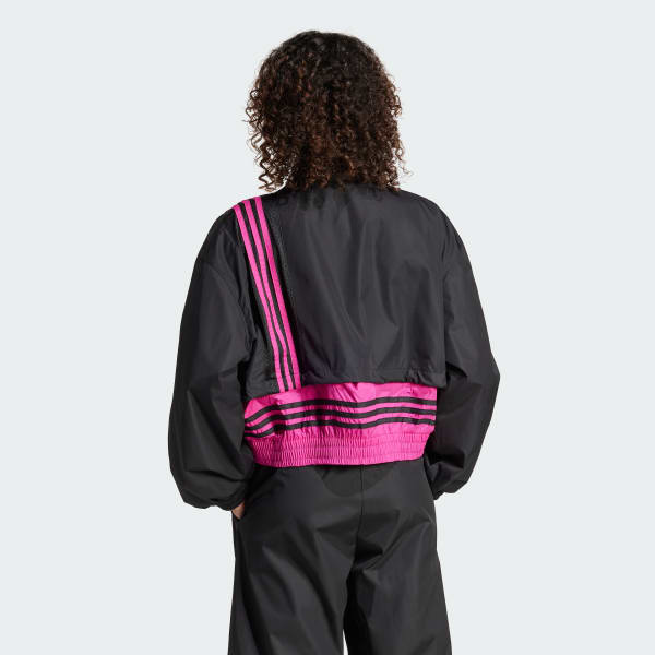 Black Adibreak Woven Two-In-One Track Top