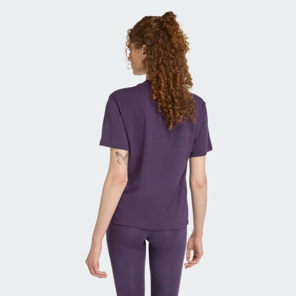 Morado Camiseta Essentials Logo Pequeño Algodón