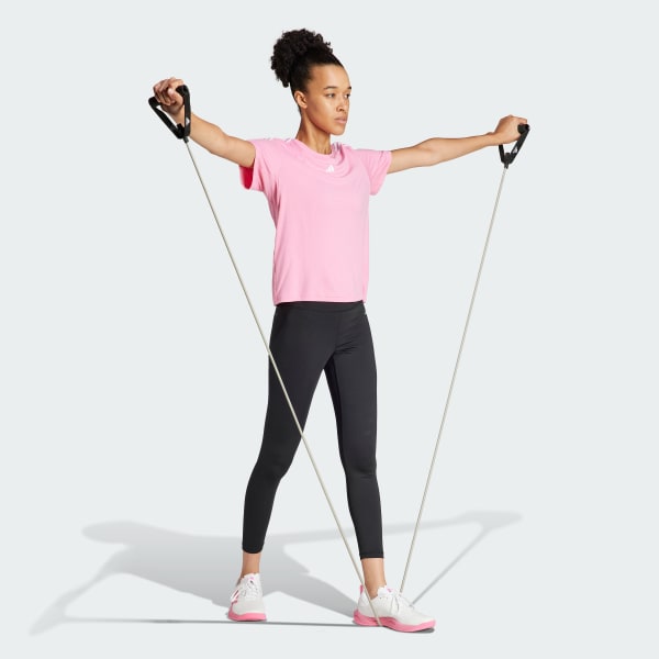 Rosa Camiseta AEROREADY Train Essentials 3-Stripes