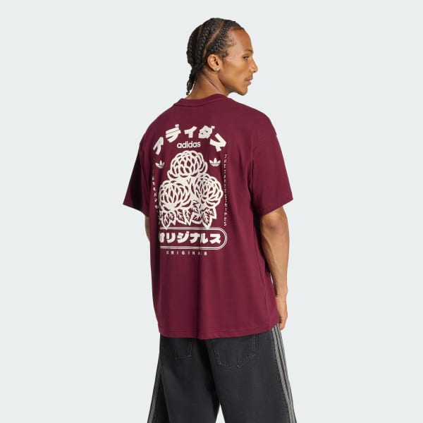Bordeaux T-shirt GIAPPONE FLORALS