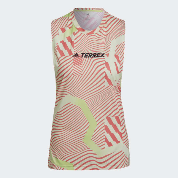Zielony Terrex Parley Agravic Trail Running Tank Top 22402
