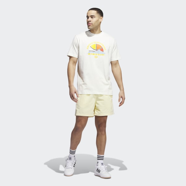 White Basketball Short Sleeve Tee