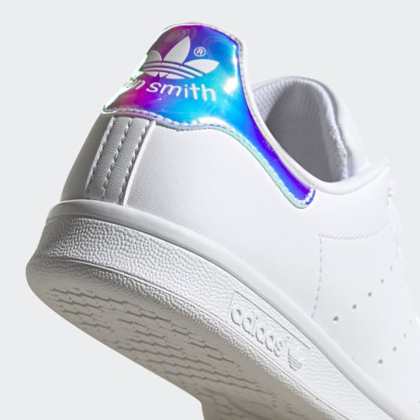 adidas - stan smith j white metallic silver
