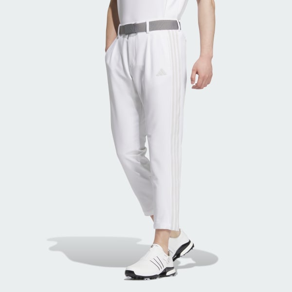 White 3-스트라이프 골프 토널 팬츠