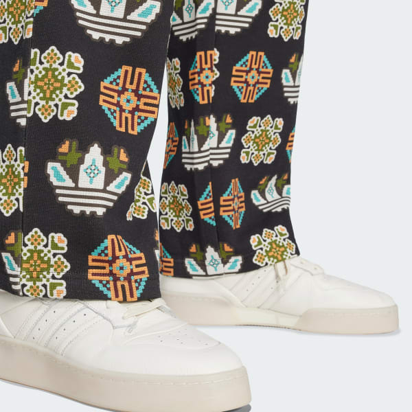 Tile Allover Print Loose Sweat Pants