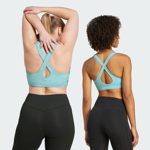 Τιρκουάζ FastImpact Luxe Run High-Support Bra