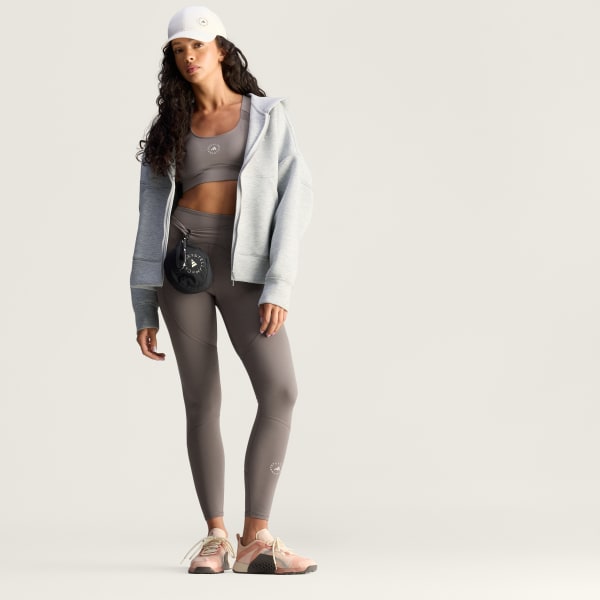 Marron Brassière de training adidas by Stella McCartney Power Impact Maintien moyen