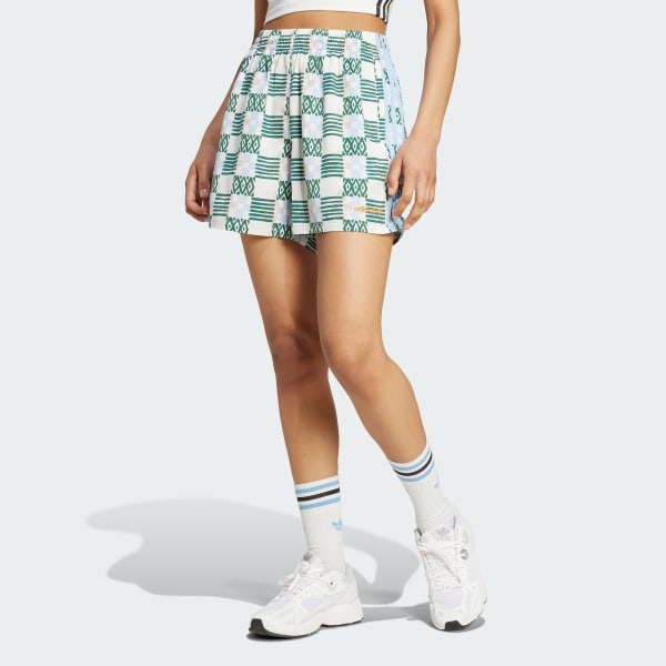 Multicolor Shorts Alargados 80s