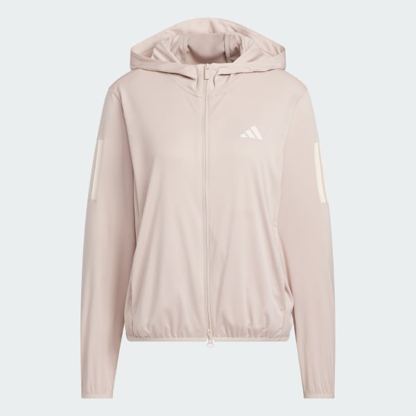 ブラウン マストハブ UV ニット フルジップ パーカー