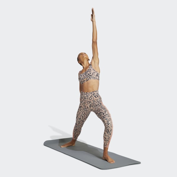 Beige Licras Largas Yoga Studio Clash Print