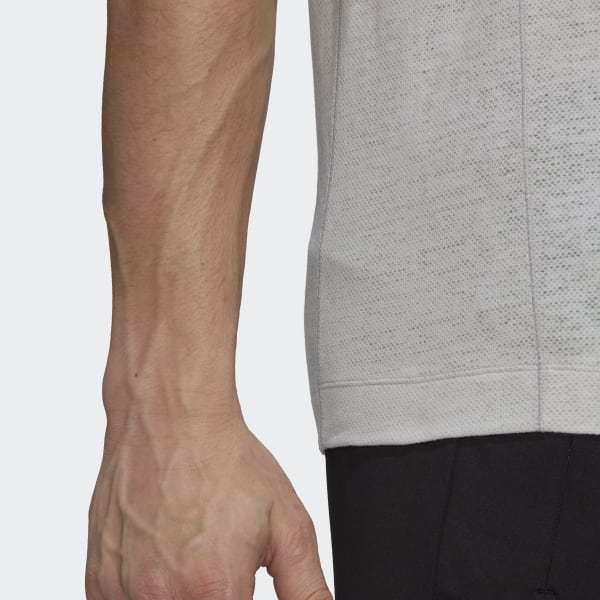 Grigio T-shirt da allenamento Yoga CD347