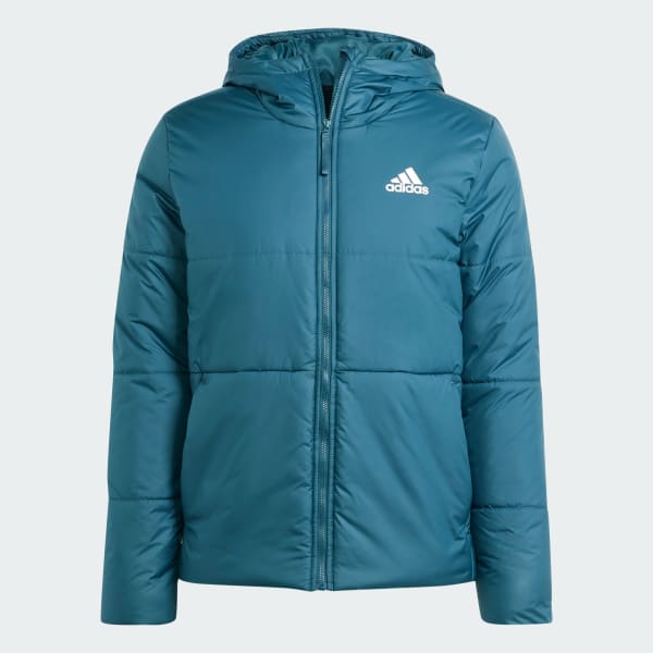 Turquoise BSC 3-Stripes Hooded Insulated Jacket