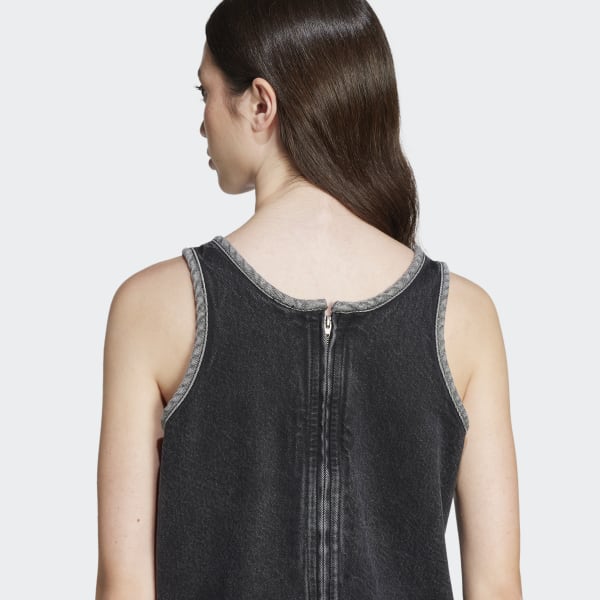 みき様　アディカラー デニム スリーストライプス タンクワンピース　J/XL adidas ワンピース アディカラー デニム スリーストライプス