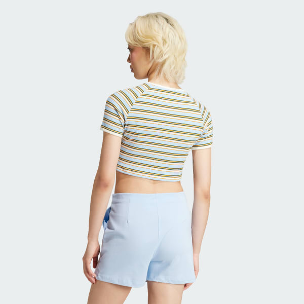 Cok-renkli '80s Rib Stripe Baby Tişört