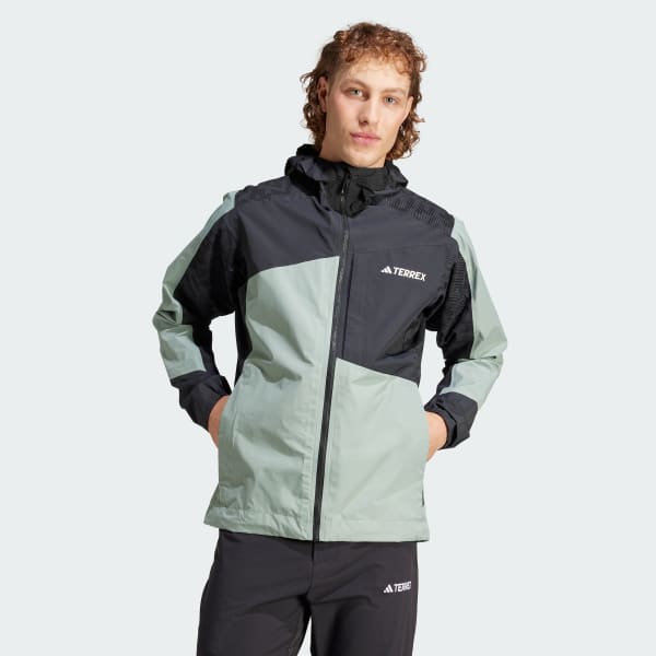 adidas TERREX Xperior Hybrid RAIN.RDY Jacket - Green | Men's Hiking ...