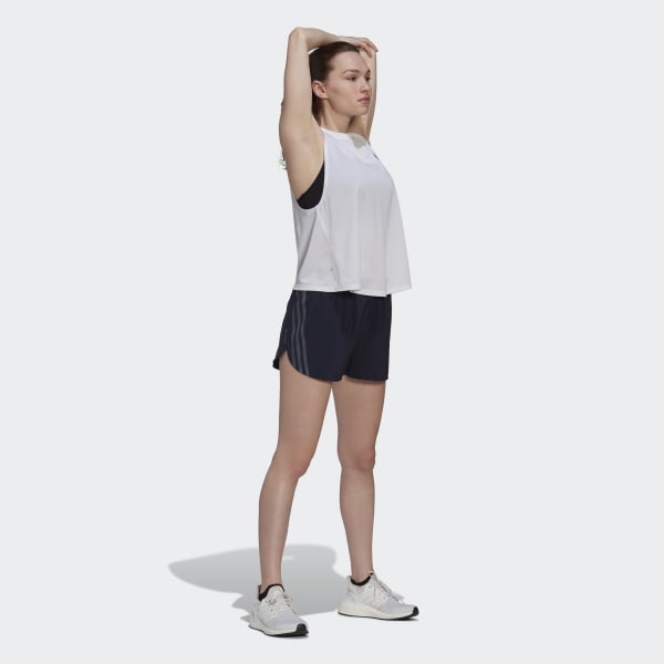 Branco Camisola de Alças para Running Run Icons VS436